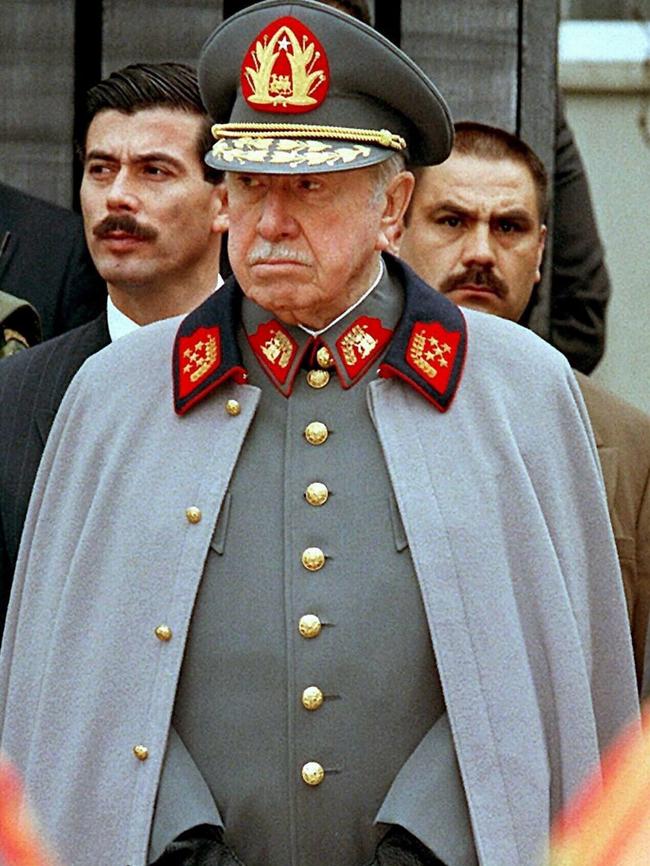 Pinochet the dictator in Santiago de Chile in 1997.