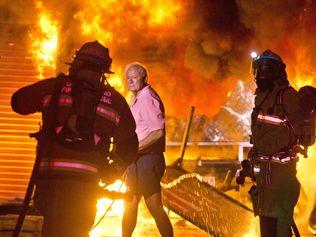 WATCH: Explosions as inferno takes over shed in Toowoomba