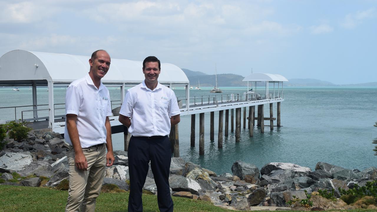 Coral Sea Marina Resort Hotel front office manager Jarrod Quilty and hotel manager Chris van't Hoff are excited for the reopening of the freshly renovated hotel.