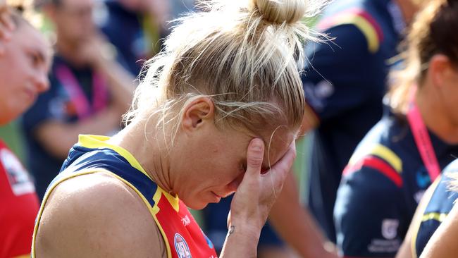 Will the grand final loss be Erin Phillips’ last game before retiring? Picture: James Elsby/AFL Photos via Getty Images