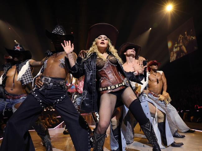 Madonna performs on the London leg of her Celebration Tour at The O2 Arena in October. Picture: Kevin Mazur/WireImage/Getty Images