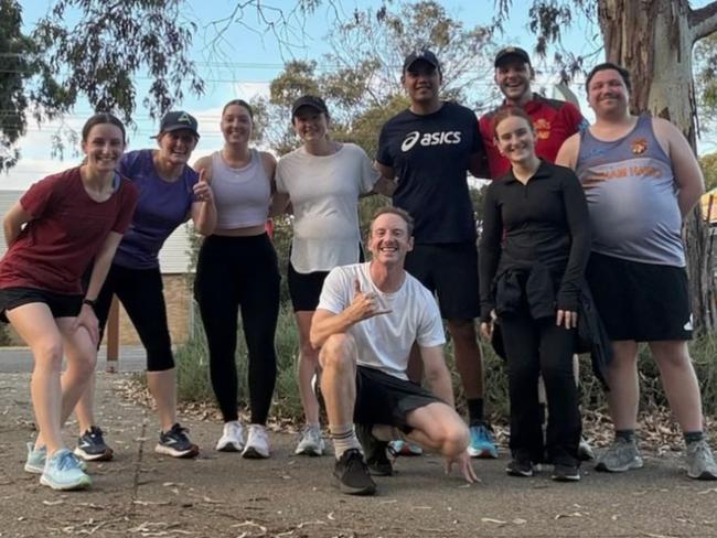 David Speirs during a weekly run club with Oaklands Run Club: Picture: Instagram