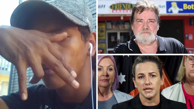 NT Chief Minister Lia Finocchiaro, bottom right, will strengthen bail laws after police arrested a Darwin teenager who allegedly stabbed to death supermarket owner Linford Feik.