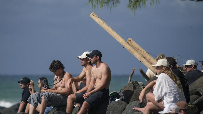 Crowds at the Gold Coast Pro, Burleigh Heads. Picture: Glenn Campbell