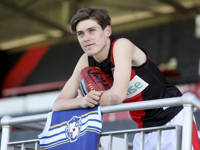 EMBARGOED *** DO NOT USE - SPEAK TO SA PIC DESK ON 8206 2316 OR ANDREW CAPEL *** West Adelaide player/Sacred Heart student Will Day's draft prospects have risen after a standout back half of the season. 30 October 2019. Picture Dean Martin