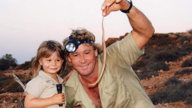 Bindi Irwin has shared this picture of her and Steve to remember him on his birthday. Picture: Facebook