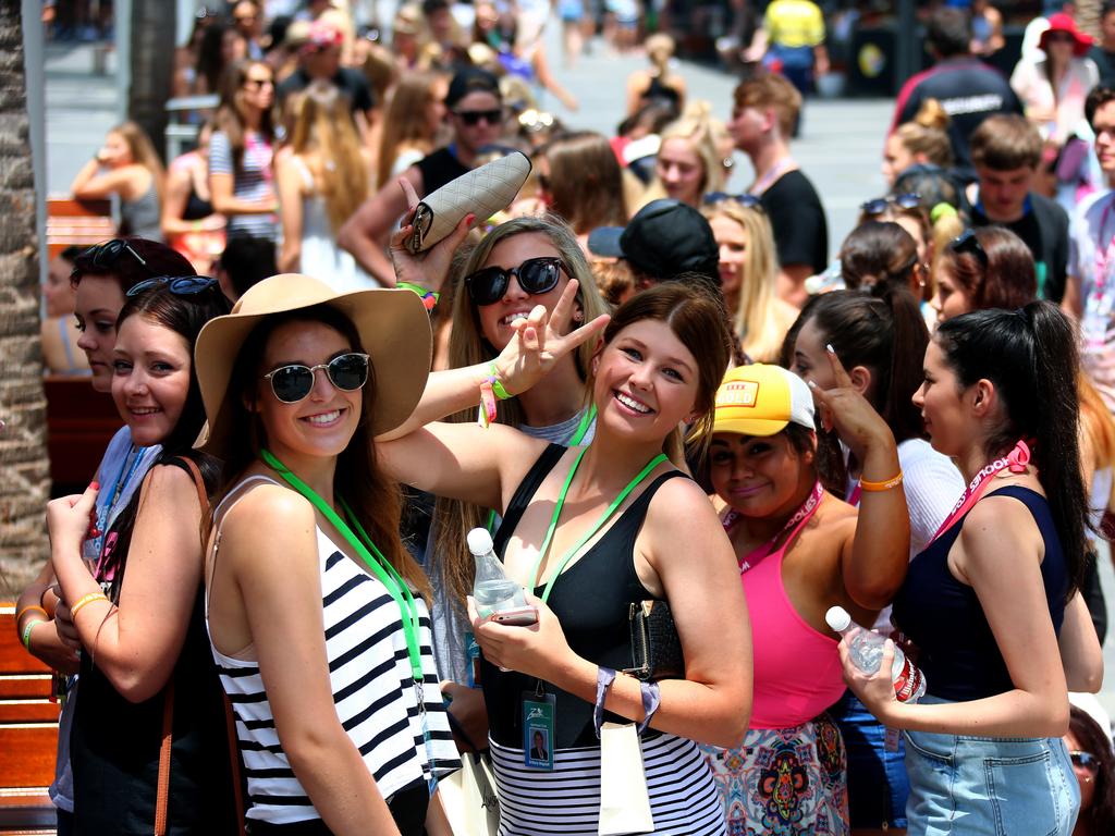 Scotty T and Vicky Pattison from the show Jordy Shore visit Australia in time to celebrate with the Schoolies of 2014. Picture: David Clark