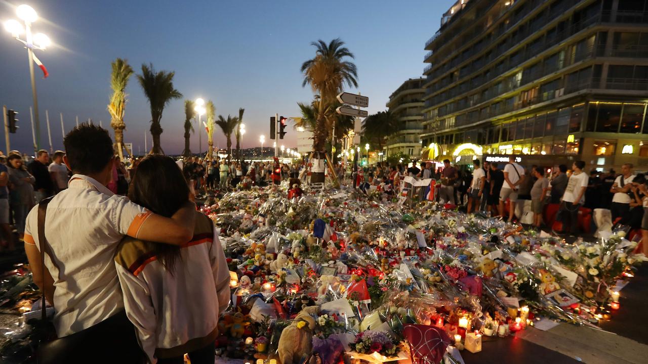 The TV segment came just days after Nice truck attack in 2016. Picture: Valery Hache/AFP