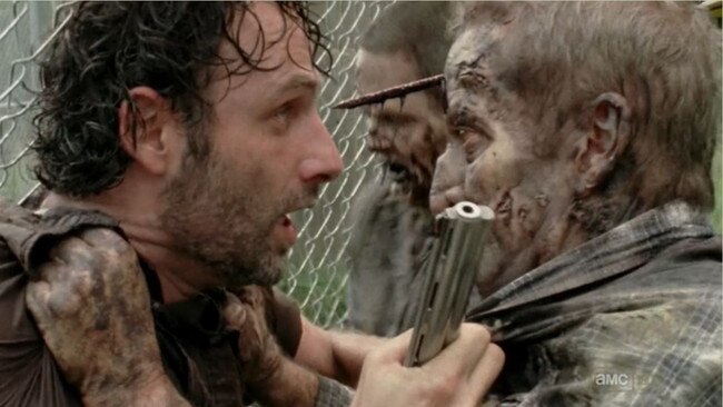 Supplied image of "notable zombies" from popular AMC television series The Walking Dead.