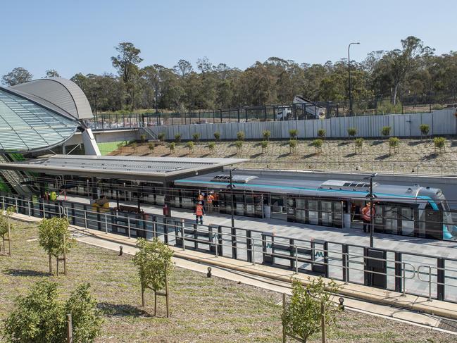 Tallawong Metro Station in Rouse Hill.