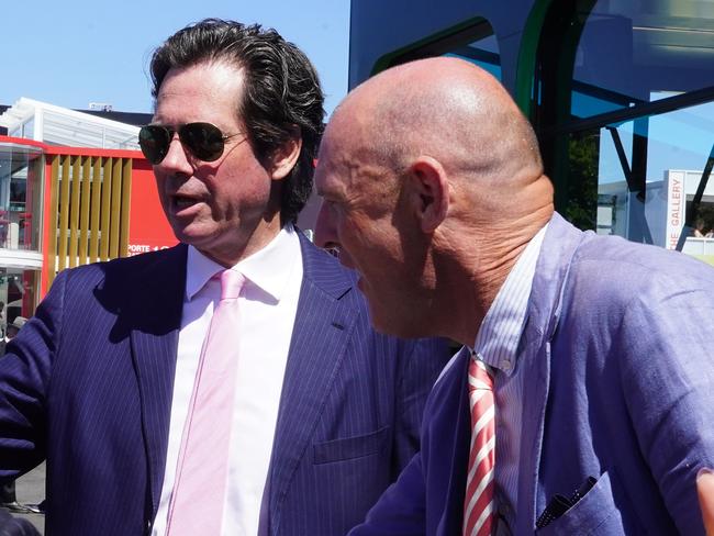 Former AFL CEO Gillon McLachlan is seen at the Birdcage at Melbourne Cup in Flemington  on Tuesday, 5 November 2024Picture: THE AUSTRALIAN / Luis Enrique Ascui