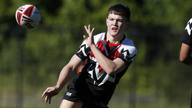 Jack Anderson during the NRL Schoolboy Cup match between Illawarra SHS and Erindale College at the Collegians Sports & Performance Centre in Figtree. Picture: Jonathan Ng