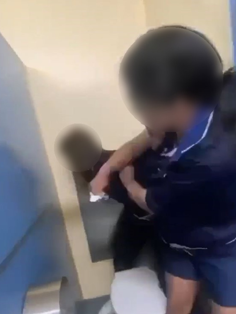 Video has emerged of a brutal fight between two female students at Lara Secondary College.