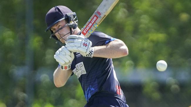 Premier Cricket: Prahran v St Kilda. Prahran batsman Jake Hancock. Picture: Valeriu Campan