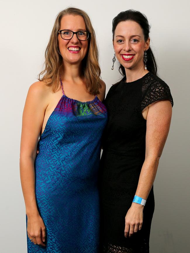 Rebecca Wright and Sally Harris from Gone Molly. Picture: AAP/David Clark