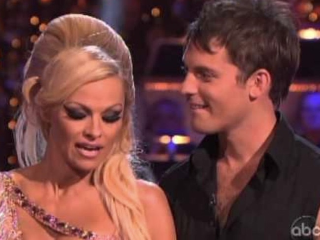 Tristan MacManus and Pamela Anderson on the US version of Dancing With The Stars.