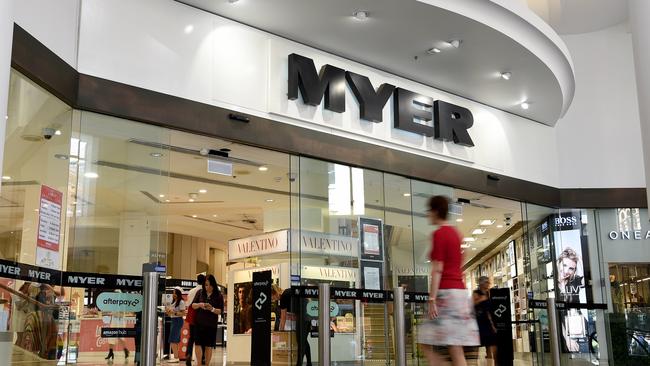 Department stores like Myer have been facing major disruption from online retailers in recent years. Picture: NCA NewsWire/Bianca De Marchi