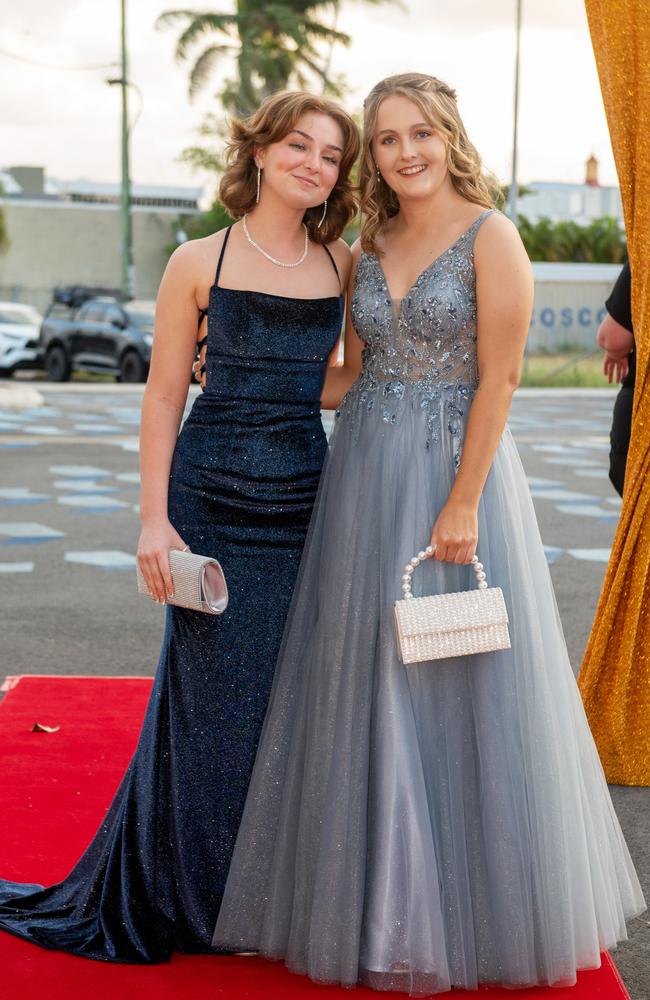 Isabella Roberts and Lara Taylor at Mackay Northern Beaches State High School Saturday 7 October 2023 Picture:Michaela Harlow
