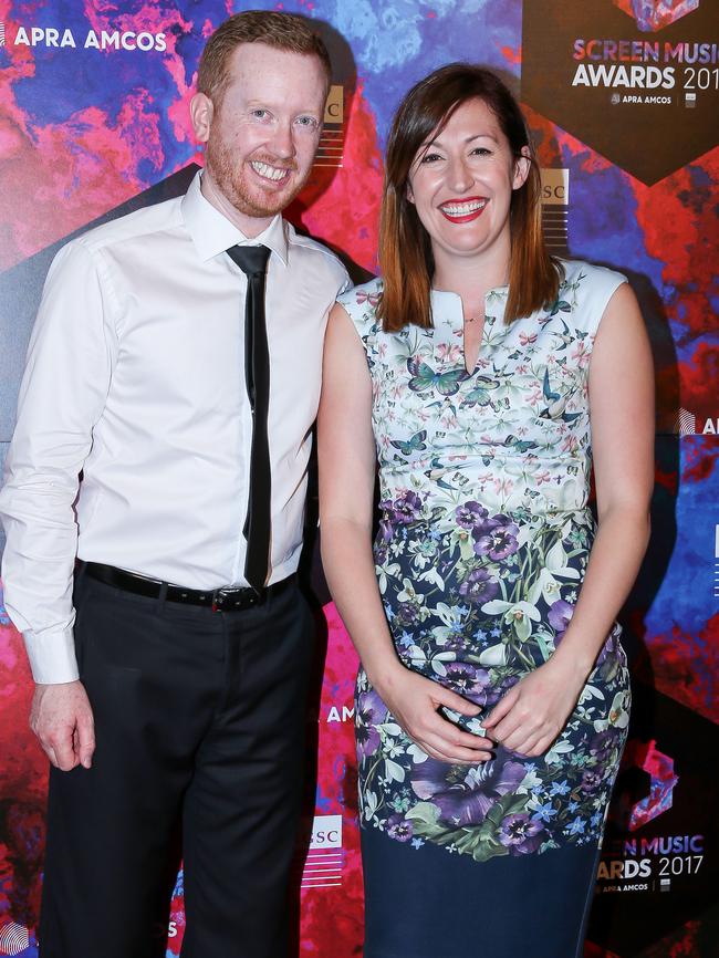 Luke McGregor and Celia Pacquola at the 2017 Screen Music Awards. Picture: Tim Carrafa.