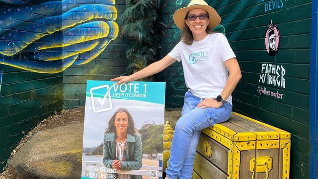 Former Mornington Peninsula mayor Despi OConnor kicked off her campaign for Flinders in December. Picture: supplied