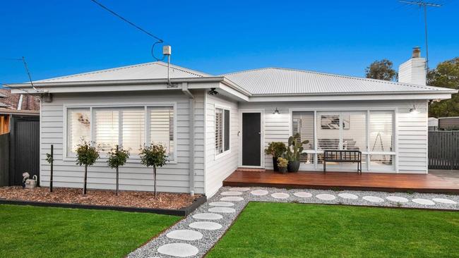 The renovated four-bedroom house at 51 Apex Ave, Belmont, is selling with price hopes from $880,000 to $950,000.