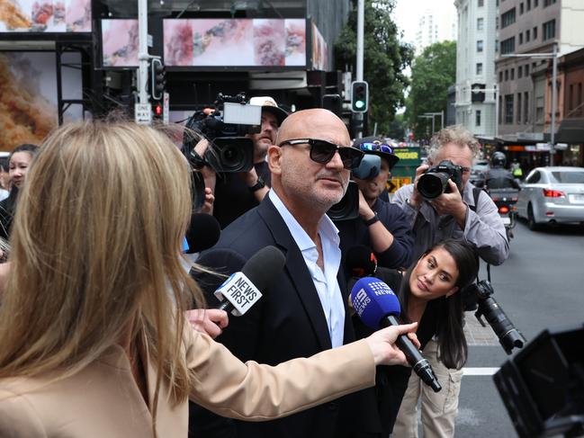 Al Yazbek leaving the Downing Centre. After being charged with displaying a Nazi symbol at a pro-Palestinian rally and suffering a community backlash, Al Yazbek is no longer involved with his hospitality group. Picture: Rohan Kelly