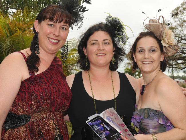 Jackie Male, Georgie Carswell and Nicky Bannister at the 2011Townsville Ladies Day Races held at the Cluden Race Track