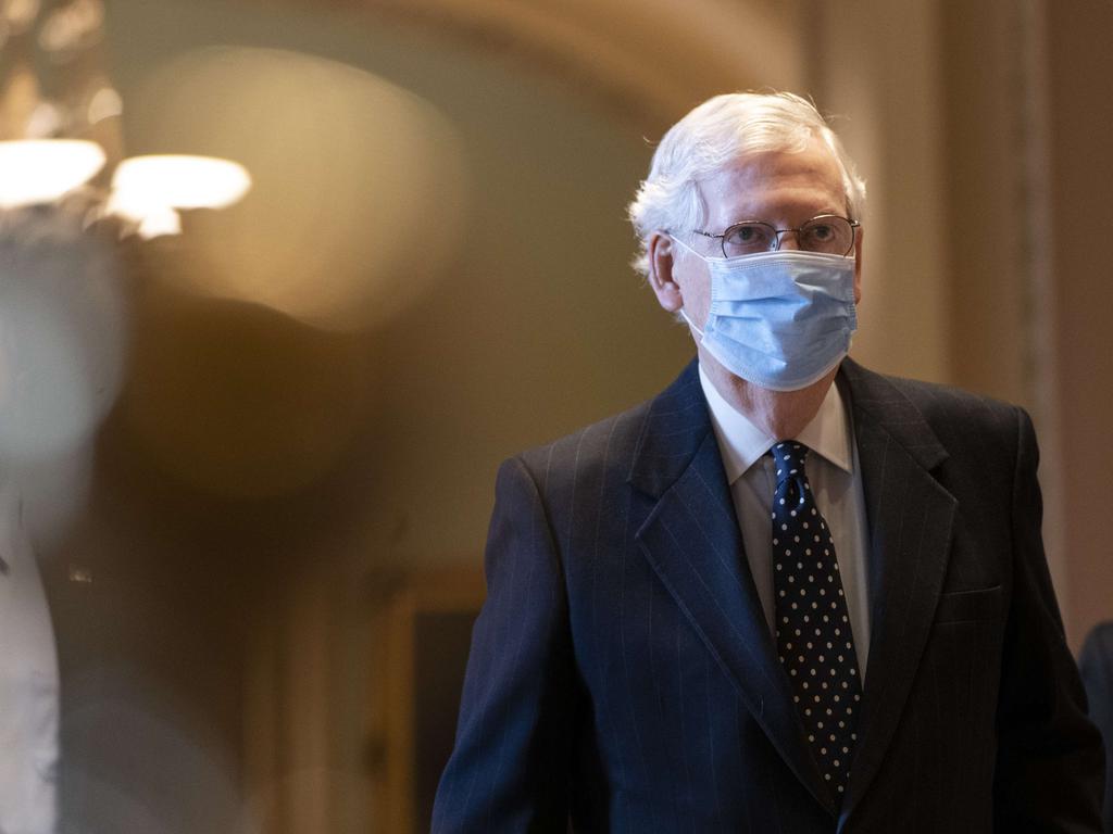 Senate Majority Leader Mitch McConnell at the US Capitol in Washington, DC. Picture: Getty Images/AFP