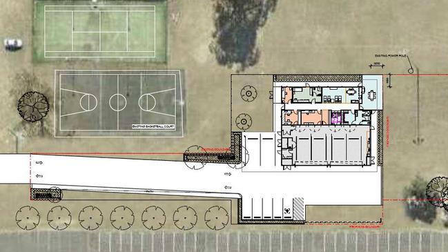 Iluka Ambulance Station plans from above.