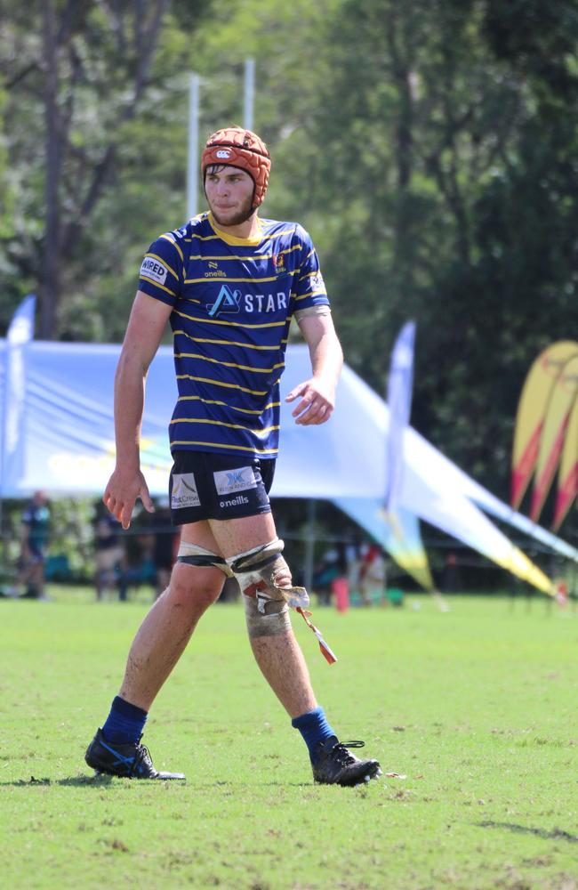 Tom Twaddell. Colts 1 club rugby action between Easts and GPS. Saturday April 6, 2024.