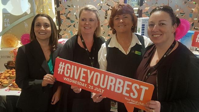 #DoSomething Day at West Leagues Club, at Leumeah. Wests League Club is supporting the Macarthur Homeless Steering Committee (chair Cathy Chopping second from right). Picture: Daniel Zautsen