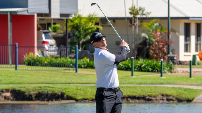 New South Welshman Lincoln Tighe practising at Palmerston Golf and Country Club the day before the NT PGA Championship. Picture: Taylah Somerville