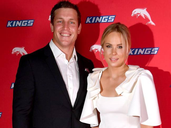 Jarrod Wallace and Shannon WellsDolphins season launch red carpetFriday February 3, 2023. Picture, John Gass