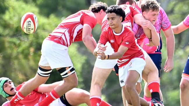TAS First XV schoolboy rugby union between WestMAC College and St Pauls. Saturday May 11, 2024. Picture, John Gass