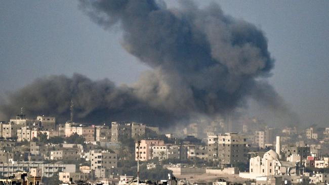 A picture taken near the Israeli border with the Gaza Strip on November 7.