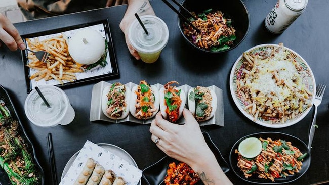 Food spread Bao Brothers. Contemporary asian eatery. Supplied.