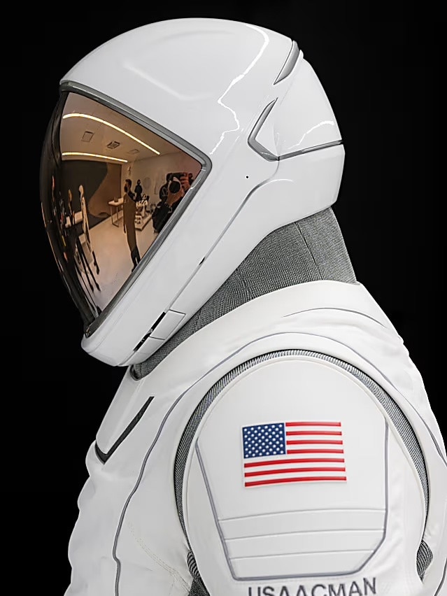 The SpaceX spacesuits used for the Polaris Dawn spacewalk. Photo: John Kraus/Polaris Program