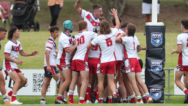 The Monaro Colts finally had reason to celebrate in round four. Picture: Sue Graham