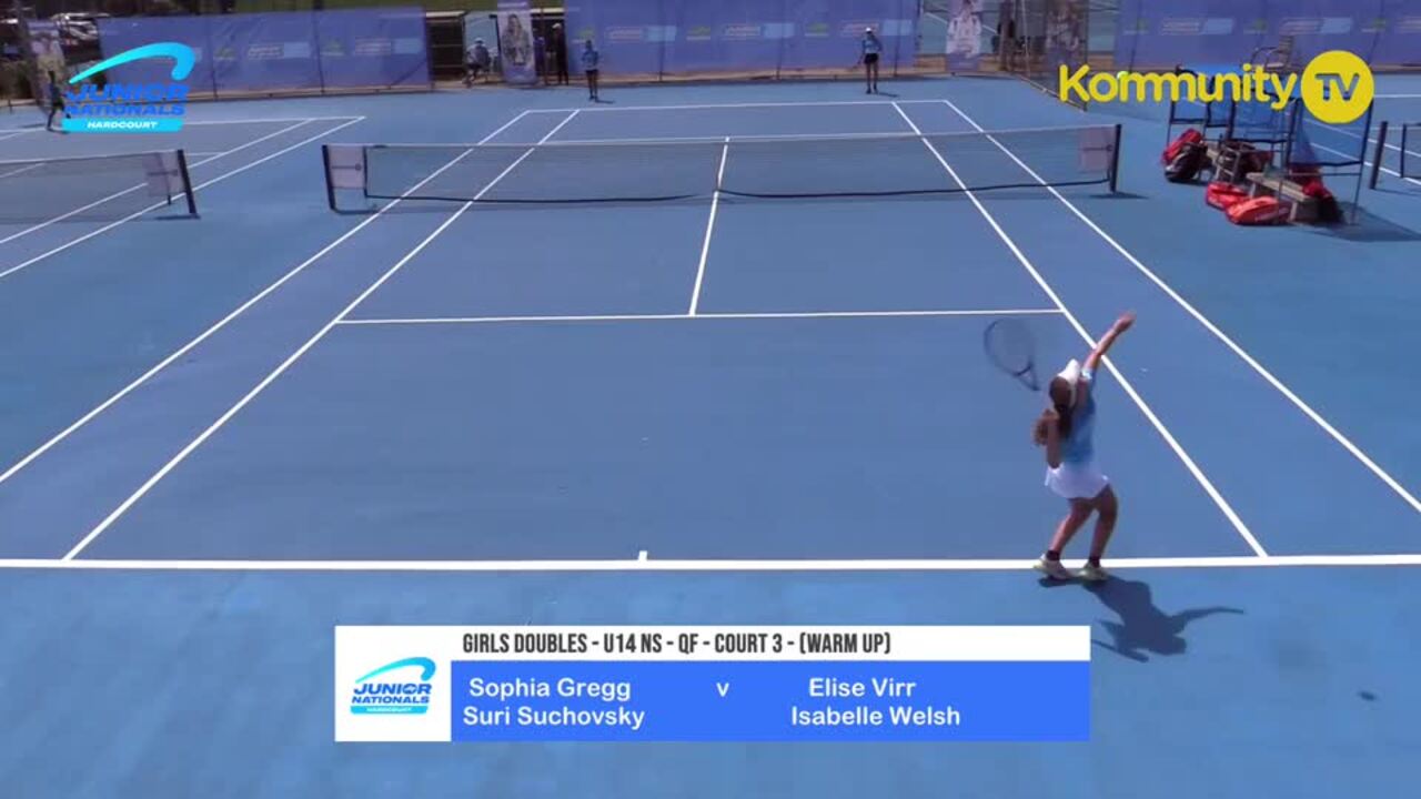 Replay:  Sophia Gregg/Suri Suchovsky v Elise Virr/Isabelle Welsh (U14 girls doubles) - 2024 Australian Junior Hardcourt Championships Day 3