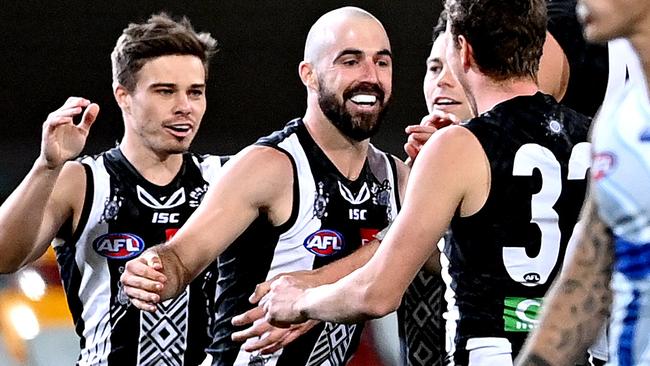 Steele Sidebottom is keen to rejoin Collingwood after his baby is born.