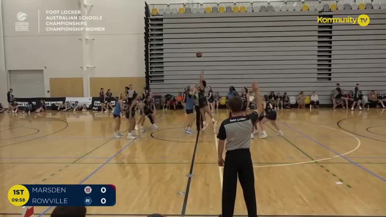 Replay: Marsden State High v Rowville Secondary College (Women's Champ) - 2024 Basketball Australia Schools Championships Day 1