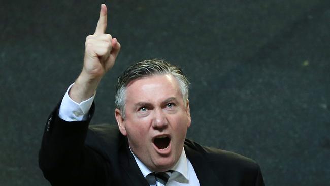 Collingwood president Eddie McGuire has issued a rallying call to Victorians to get behind the Magpie army. Picture: Mark Stewart