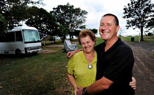 Golden Sands Tourist Park owners Ina and Anthony Climas are looking forward to the arrival of their “family” of grey nomads this winter. Picture: Darryn Smith