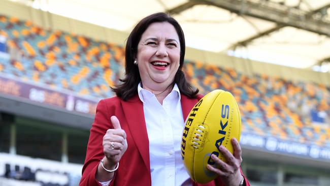 The Queensland Premier commited big taxpayer money to get the AFL decider.