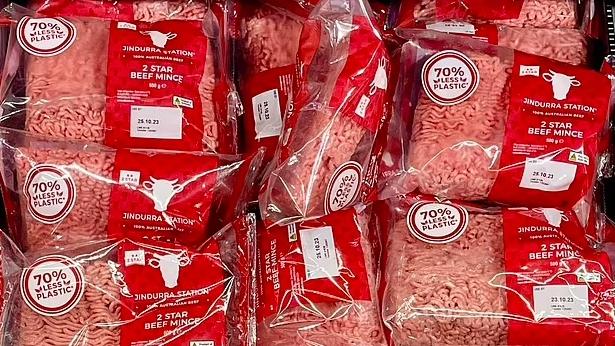 Aldi has started swapping trays for bags in its meat products, dividing shoppers. Picture: Facebook