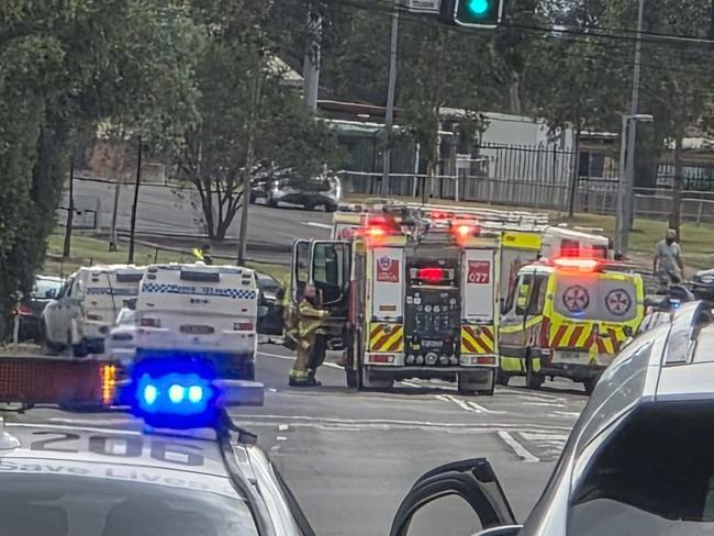 A woman has died in a crash at Lethbridge Park in Sydney's west. Picture: Social media