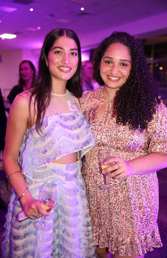 Priya Virdee Hero and Soraya Abdel Aal at the Gold Coast Bulletin Women of the Year Awards 2024 launch at Gold Coast Convention and Exhibition Centre. Picture, Portia Large.