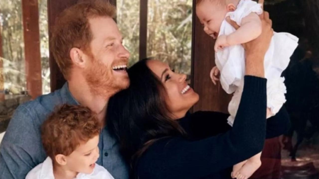 Harry and Meghan with their children, Archie and Lilibet. Picture: Alexi Lubomirski/Handout/The Duke and Duchess of Sussex