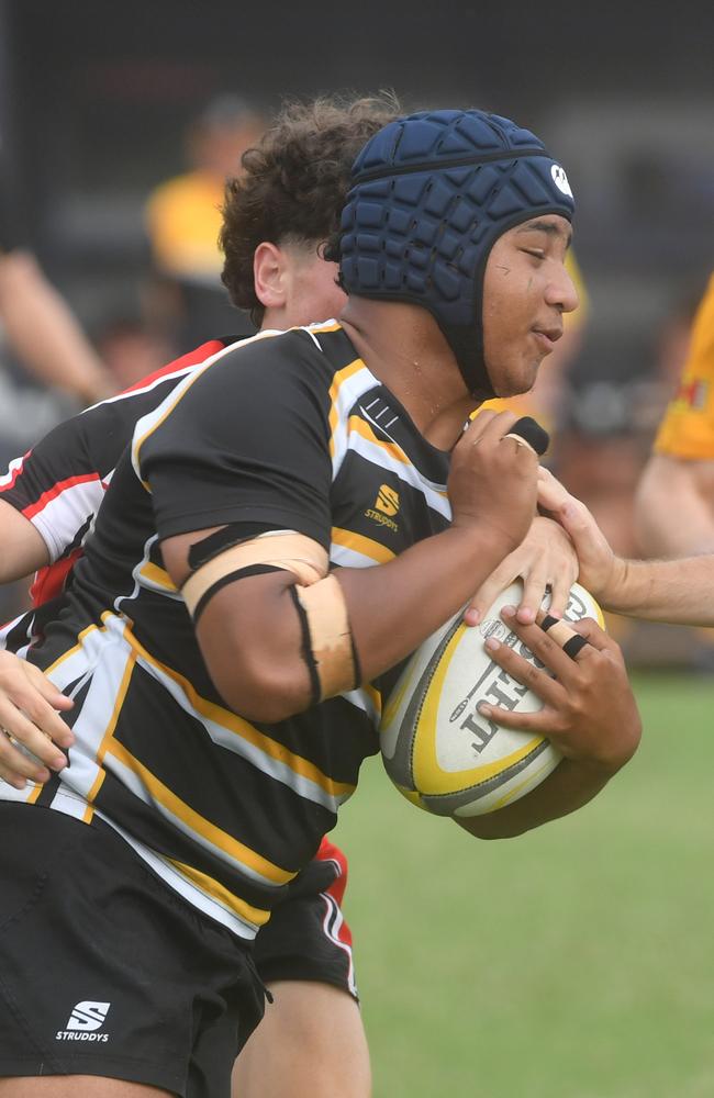 QLD Rugby Union State Championships (17-18 years boys) at the Townsville Sports Precinct. Saturday May 24. Wide Bay against Capricorn. Picture: Evan Morgan