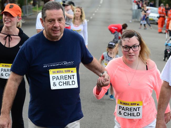 Ron and Sophie Delezio during the 14th Balmoral Burn in Mosman back in 2014.